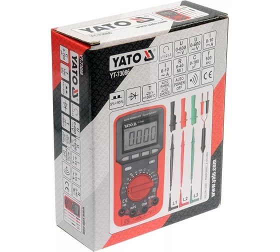 Универсальный цифровой измеритель YATO YT-73086