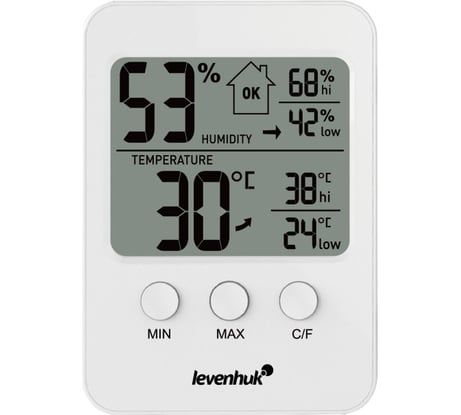 Термогигрометр Levenhuk Wezzer BASE L30, белый 78886