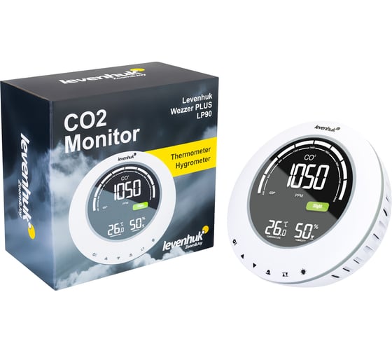 Детектор углекислого газа Levenhuk Wezzer PLUS LP90 78899