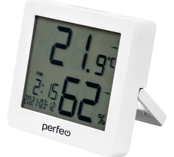 Часы-метеостанция Perfeo Cubo белый 30016118