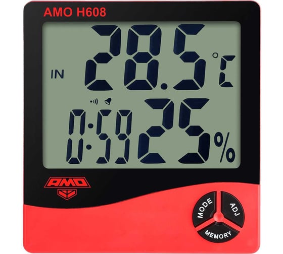 Термогигрометр AMO h608 752169