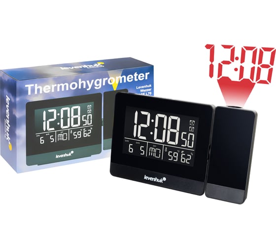 Часы-термометр Levenhuk Wezzer BASE L70 с проектором 78889