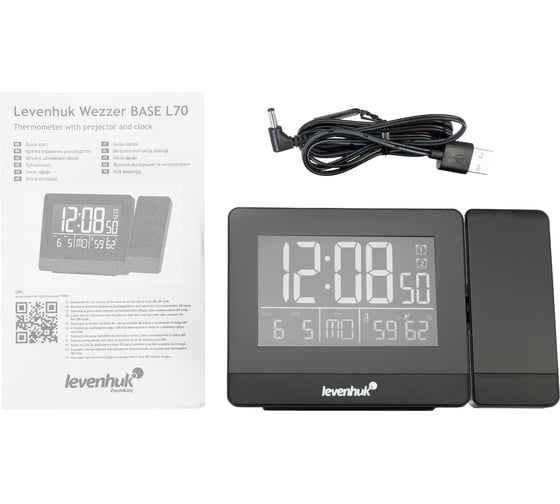 Часы-термометр Levenhuk Wezzer BASE L70 с проектором 78889