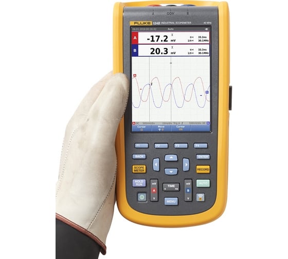 Промышленный портативный осциллограф Fluke 40 МГц 124B/EU