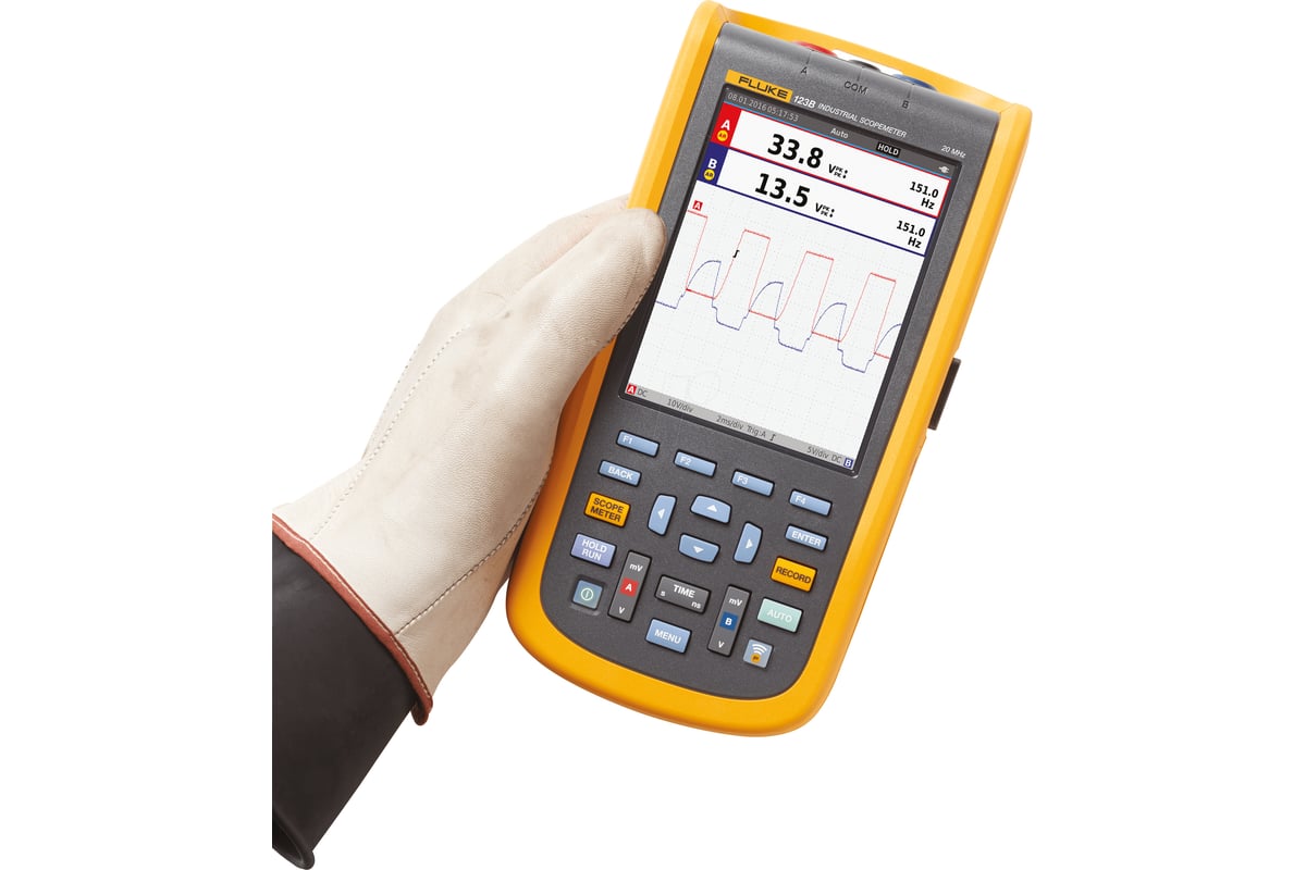 Промышленный портативный осциллограф Fluke 20 МГц 123B/EU - выгодная ...