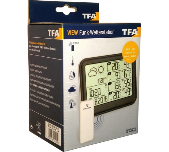 Многофункциональная цифровая метеостанция TFA 35.1142.01