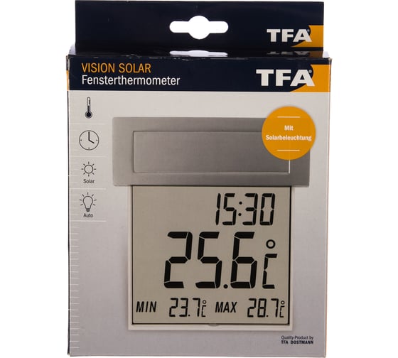 Цифровой термометр TFA Vision Solar 30.1035