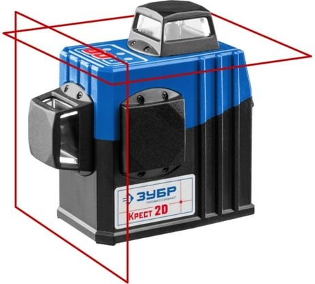 Линейный лазерный нивелир ЗУБР Крест-2D 34907-2