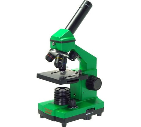 Школьный микроскоп Микромед Эврика 40х-400х в кейсе (лайм) 25447