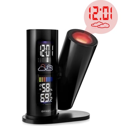 Метеостанция с проектором FIRST FA-2460-6 Black