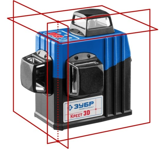 Линейный лазерный нивелир ЗУБР Крест-3D-2 34908-2 1