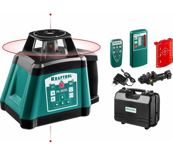 Ротационный лазерный нивелир KRAFTOOL RL600 600 м, IP65 34600