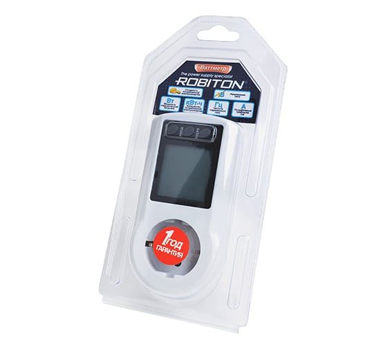 Ваттметр Robiton PM-2 white BL1 12532