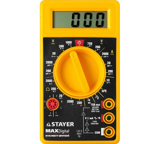 Цифровой мультиметр STAYER MAXDigital 45306