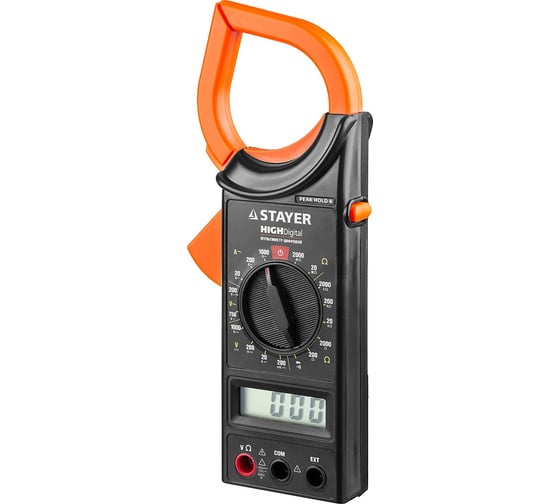 Цифровые токовые клещи STAYER HIGHDigital 59820