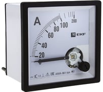 Амперметр EKF AMA-961 аналоговый на панель, 96х96, квадратный вырез, 150 А, трансф. подкл. ama-961-150