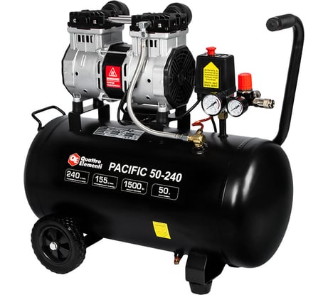 Поршневой безмасляный компрессор QUATTRO ELEMENTI PACIFIC 50-240 919-761