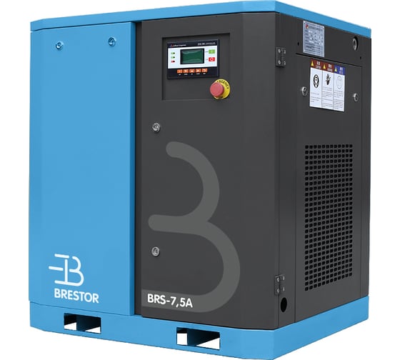 Компрессор винтовой Brestor BRS-7.5A (1,1м3/мин при 8бар; маслозаполненный), UCX, прямой пуск, 380В 3ф 50Гц, воздушное охлаждение MAM880 S7.5A8 1