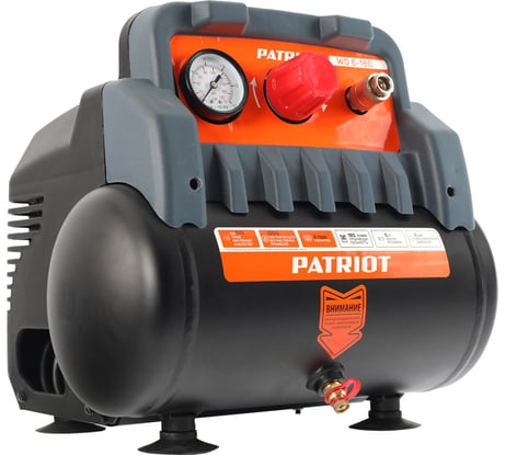 Поршневой безмасляный компрессор PATRIOT WO 6-180, 180 л/мин, 1.1 кВт, 525301910