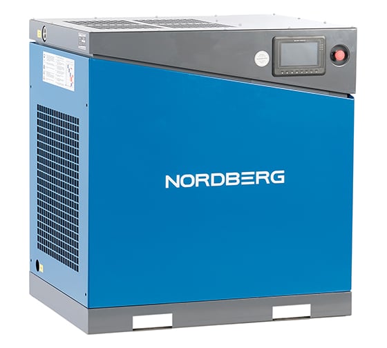 Винтовой компрессор NORDBERG 22 кВт, 15 Бар, 2200 л/мин, IP55, без ресивера NCA30