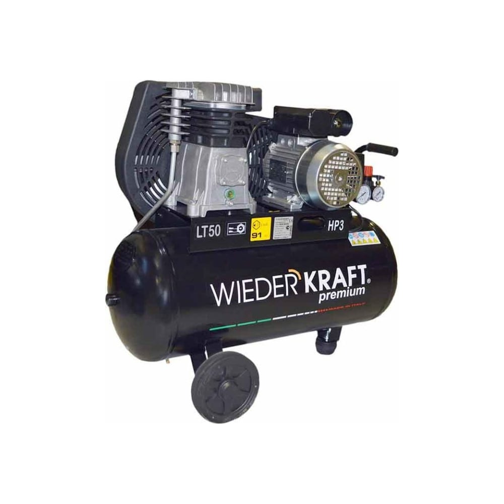 Двухцилиндровый ременной компрессор WIEDERKRAFT 50л 320л/мин WDK-90532 ...