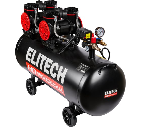 Компрессор безмасляный малошумный Elitech ACF 500-120S 204541