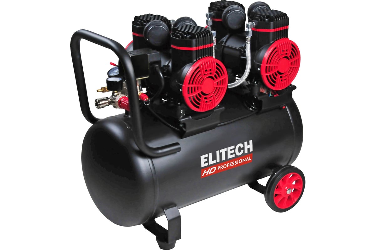 Компрессор безмасляный малошумный Elitech ACF 500-50S 204540 - выгодная ...