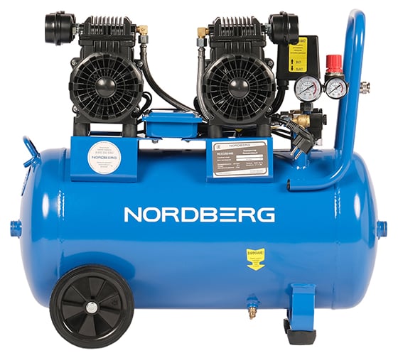 Компрессор безмасляный NORDBERG 220В, ресив. 50л, 440 л/мин NCEO50/440