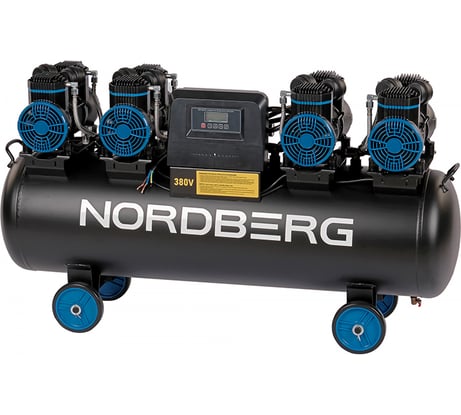 Компрессор безмасляный NORDBERG 380В, ресив. 120л, 1000 л/мин NCEO120/1000