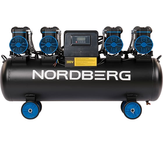 Компрессор безмасляный NORDBERG 380В, ресив. 120л, 1000 л/мин NCEO120/1000