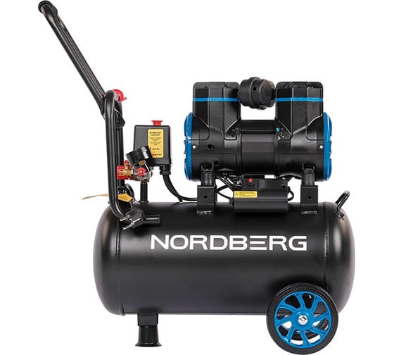 Компрессор безмасляный NORDBERG 220В, ресив. 24л, 250 л/мин NCEO24/250