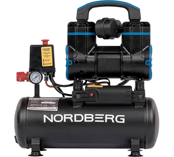 Компрессор безмасляный NORDBERG 220В, ресив. 8л, 170 л/мин NCEO8/170