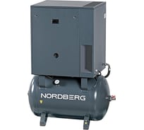 Компрессор винтовой NORDBERG 7.5 кВт, 10 Бар, 1000 л/мин, ресивер 270 л NCS270/1000-10