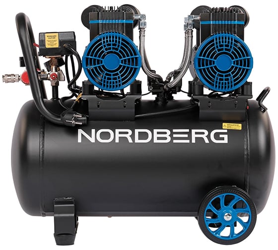 Компрессор безмасляный NORDBERG 220В, ресив. 50л, 500 л/мин NCEO50/500
