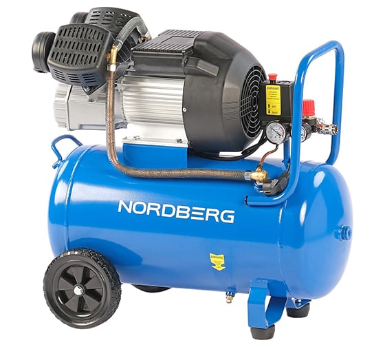 Компрессор поршневой NORDBERG V-образный 220В, ресив. 50л, 360 л/мин NCE50/360V