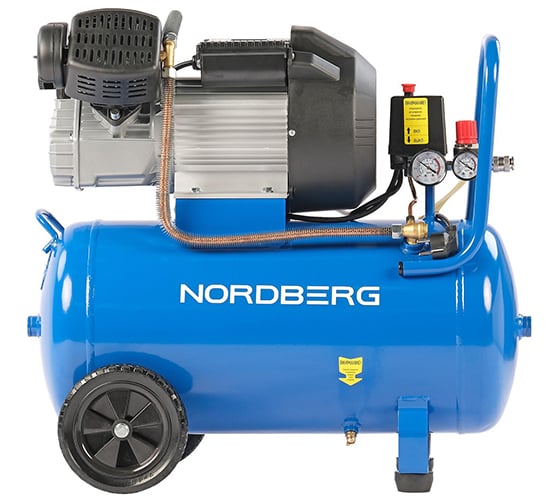 Компрессор поршневой NORDBERG V-образный 220В, ресив. 50л, 360 л/мин NCE50/360V