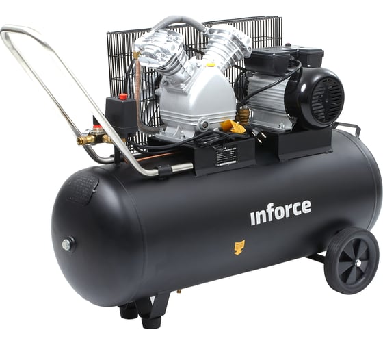 Ременной компрессор (100 л; 10 бар; 510 л/мин) Inforce BCX-100L 04-06-31