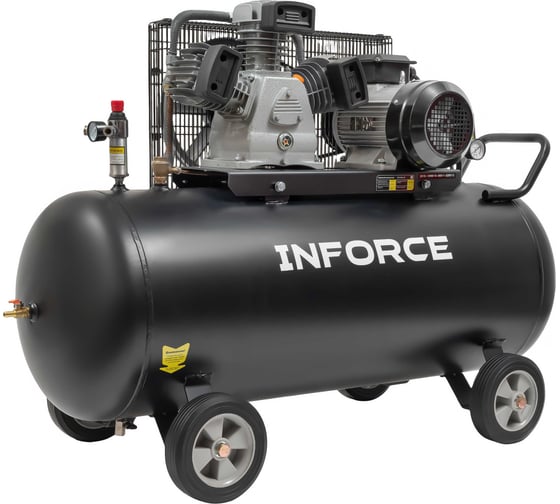 Ременной компрессор (200 л; 10 бар; 580 л/мин) Inforce BCX-200L-3P
