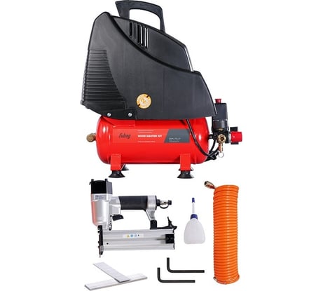 Компрессор WOOD MASTER KIT + 4 (OL 195/6 + 4 предмета) FUBAG 646035