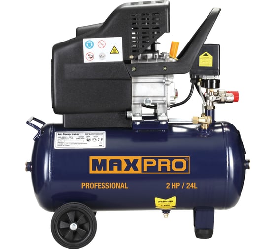 Воздушный компрессор MAX-PRO 1500 Вт, 2л.с., 206л/мин 85293