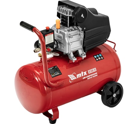 Воздушный компрессор MTX dc1500l/50, 1,5 квт, 50 л, 210 л/мин 58018