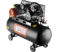 Компрессор WESTER WBK2200/100PRO ременной привод, поршневой масляный, 2200 Вт, 340л/мин, 8бар 631639