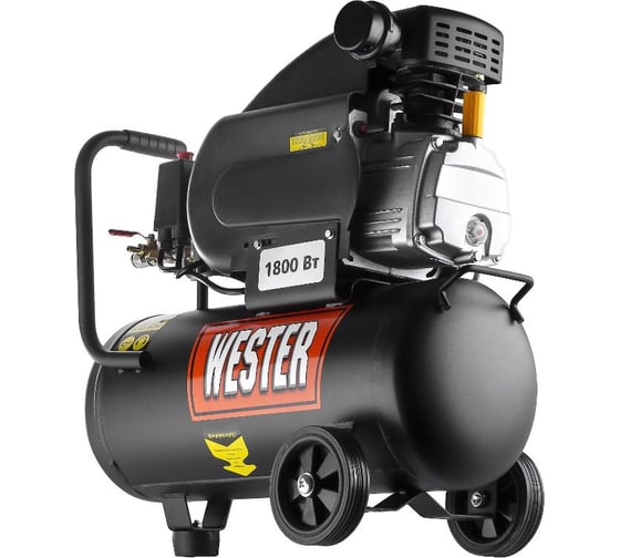 Компрессор WESTER WK1800/24C поршневой масляный, 1800 Вт, 208л/мин, 8бар 631633