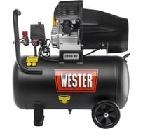 Компрессор WESTER WK2200/50PRO поршневой масляный, 2200 Вт, 330л/мин, 8бар 631636