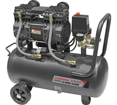 Компрессор Парма K-1500/24БМ безмасляный 1500 Вт, 24л, 237 л/м 02.014.00010