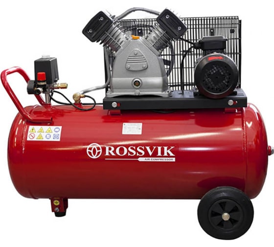 Поршневой компрессор ROSSVIK 10бар, ресивер 100л, 220В/2,2кВт СБ4/С-100.LB30А 1
