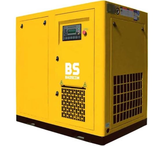 Винтовой электрический компрессор KRAFTMACHINE BS90-10рВ (IP54) с асинхронным двигателем на ремне BSMV0901000RB55