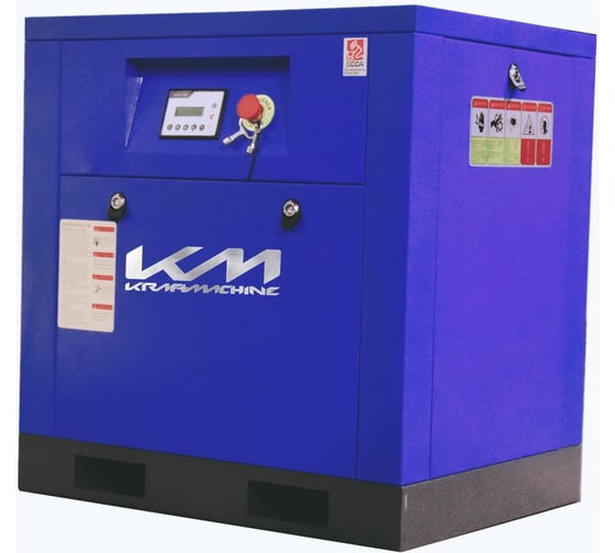Винтовой электрический маслозаполненный компрессор KRAFTMACHINE KM7,5-10рВ АВ (IP54, серия АВ) KMMV0071000RB55JHAB