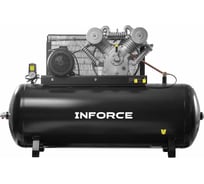 Ременной компрессор Inforce (500 л; 12 бар; 2 ступени; 1400 л/мин) IBCV-500L-3P2/1400