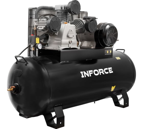 Ременной компрессор Inforce (270 л; 10 бар; 950 л/мин; влагоотделитель) IBCW-270L-3P/950